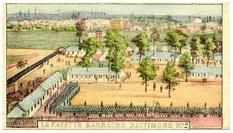 95x007.6 - La Fayette Barracks Baltimore, MD 2, Civil War Illustrations from Winterthur's Magnus Collection